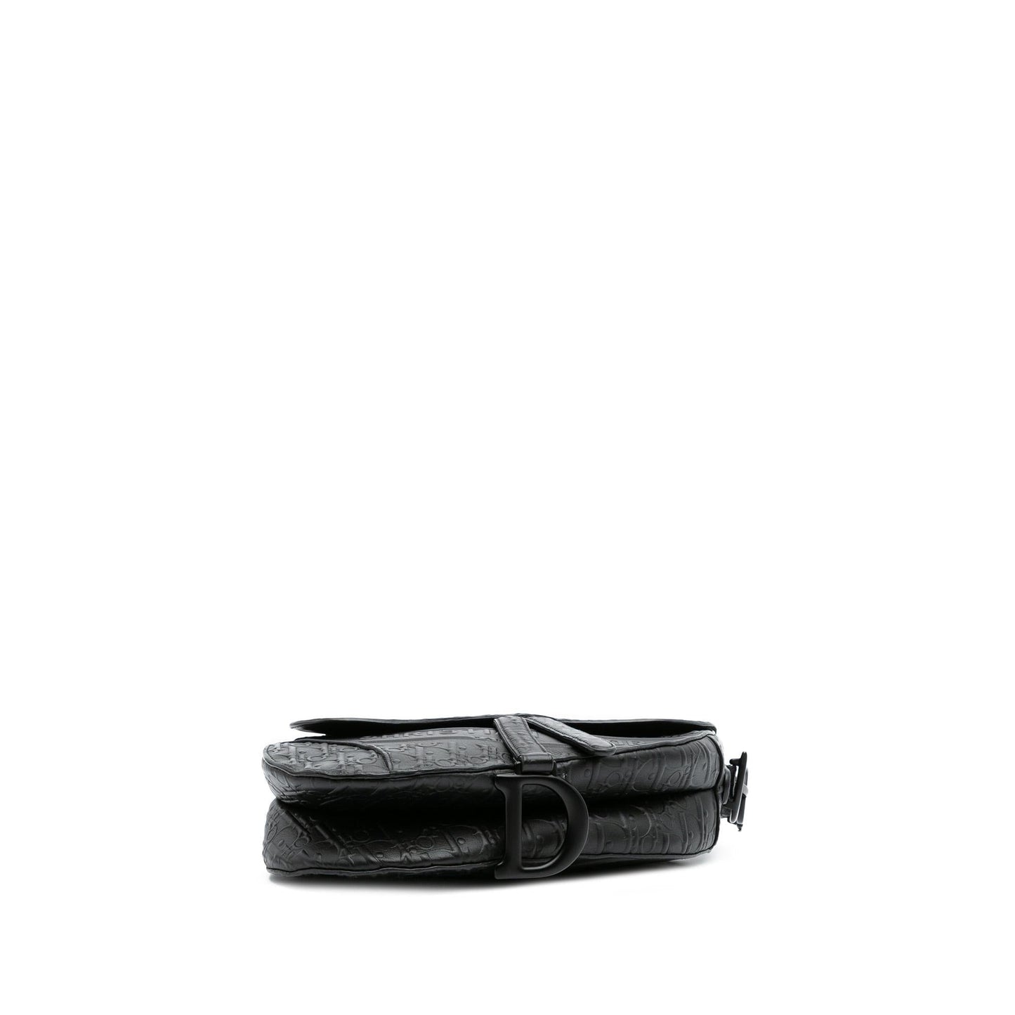 Dior Oblique Embossed Calfskin Saddle Bag