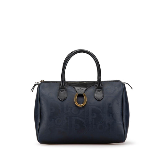 Dior Oblique Trotter Coated Canvas Boston Bag