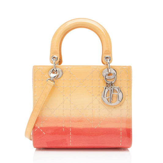 Dior Patent Leather Ombre Dior Medium Tote