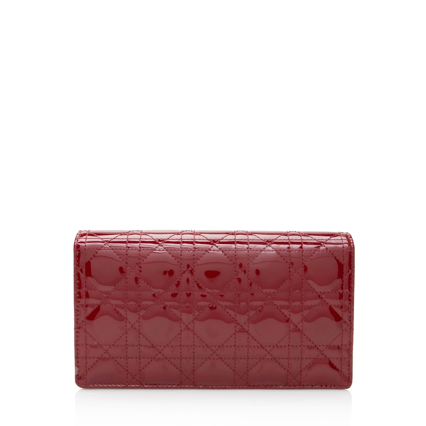 Dior Patent Leather Cannage Dior Chain Pouch (SHF-22842)