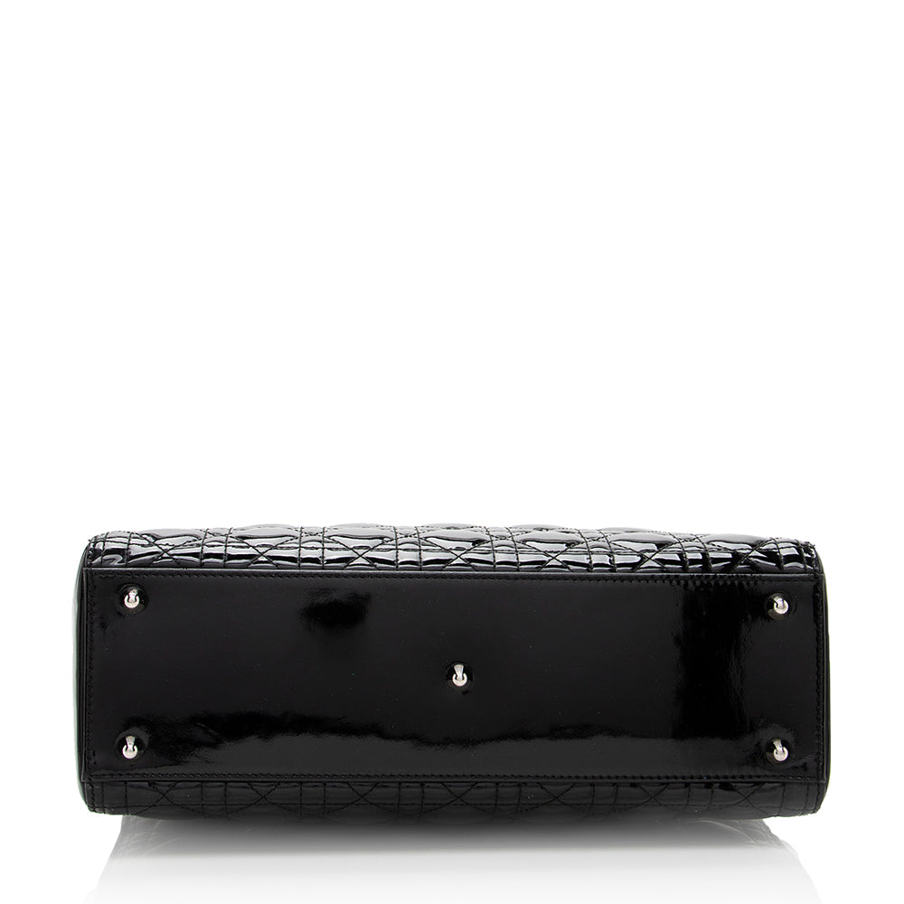 Dior Patent Leather Dior Large Tote (SHF-17675)
