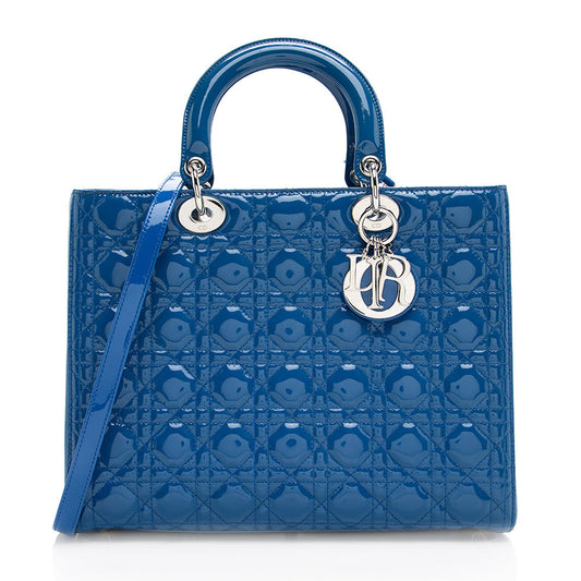 Dior Patent Leather Dior Large Tote (SHF-19135)
