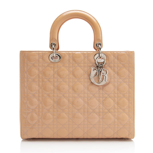 Dior Patent Leather Dior Large Tote (SHF-22103)
