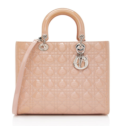 Dior Patent Leather Dior Large Tote (SHF-22412)