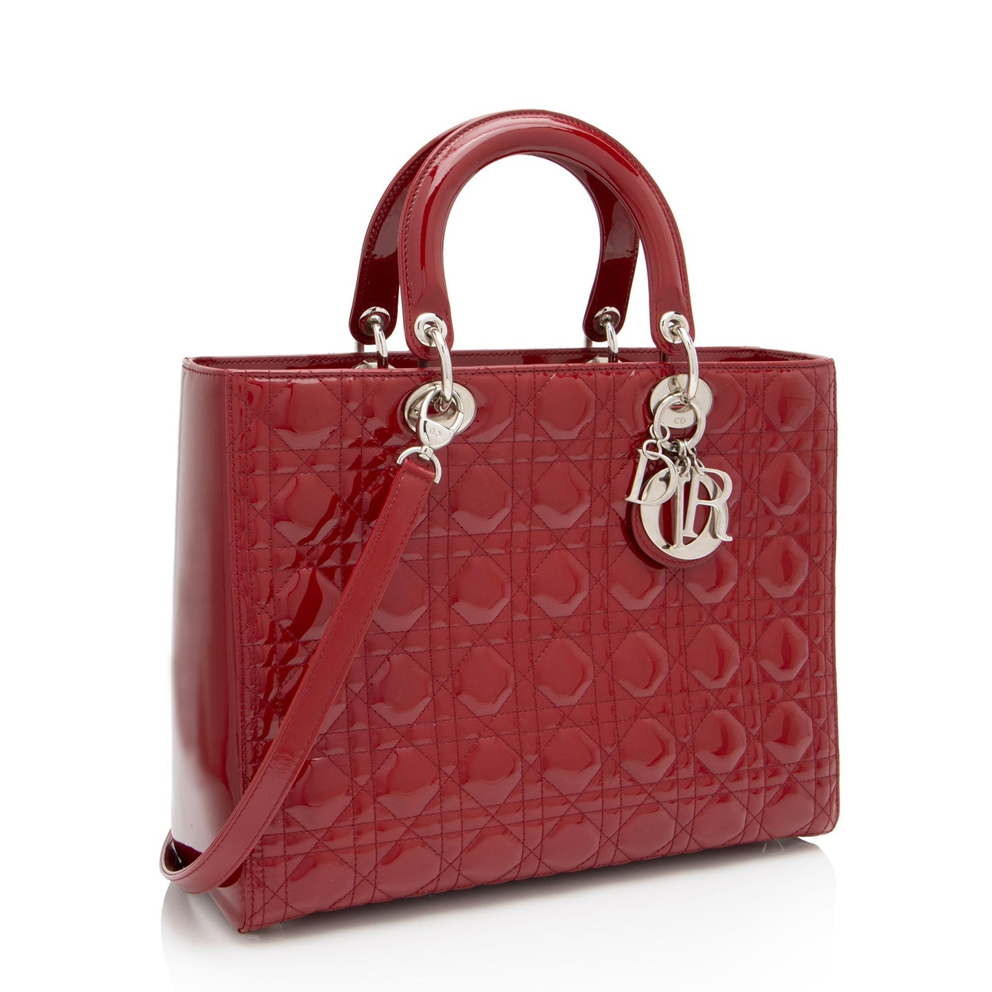 Dior Patent Leather Dior Large Tote (SHF-Fee2T5)