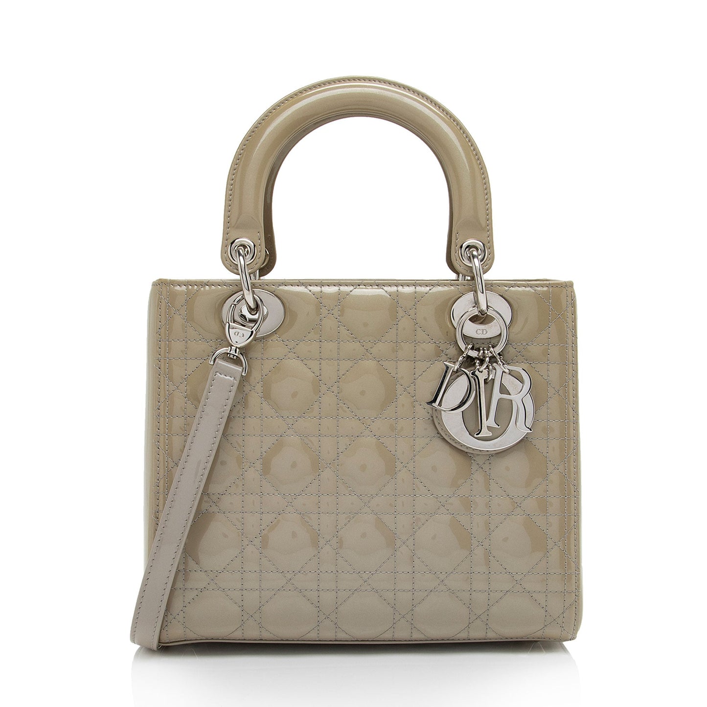 Dior Patent Leather Dior Medium Tote (SHF-dLpwLG)