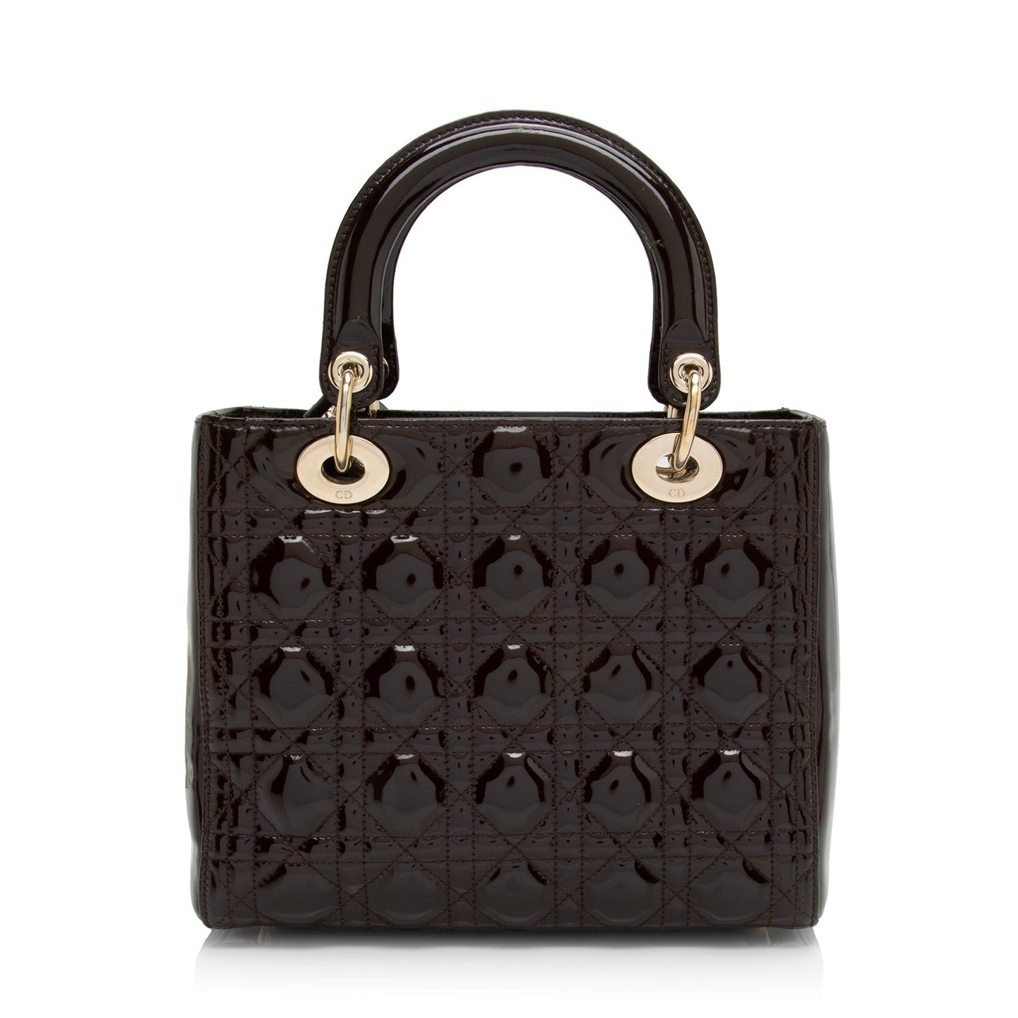 Dior Patent Leather Dior Medium Tote (SHF-c6eBWA)