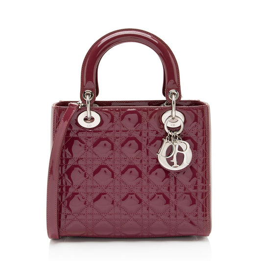 Dior Patent Leather Dior Medium Tote (SHF-Tr4vgf)