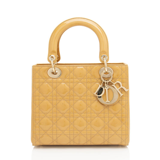 Dior Patent Leather Dior Medium Tote