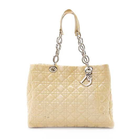 Dior Patent Leather Soft Large Shopping Tote - FINAL (SHF-20104)
