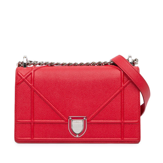 Dior Small Grained Leather Diorama Flap