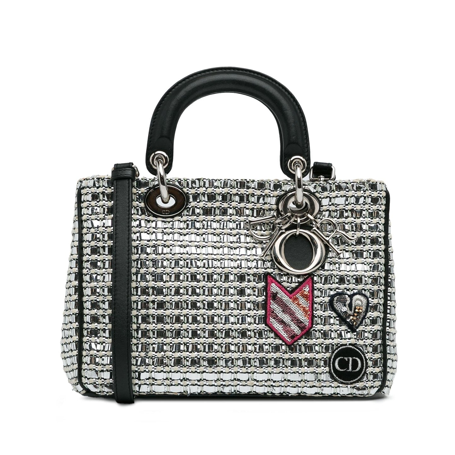 Dior Small Tweed Patch Diorissimo Tote (SHG-HovcIt)