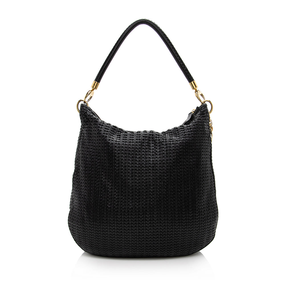 Dior Woven Leather Soft Hobo (SHF-17157)