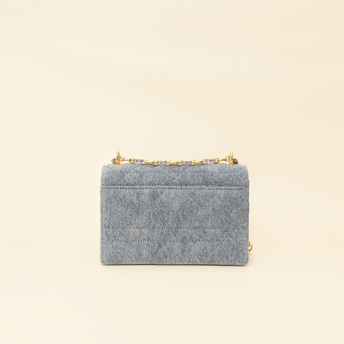 Christian Dior Blue Miss Caro Mini Cannage Denim Shoulder Bag