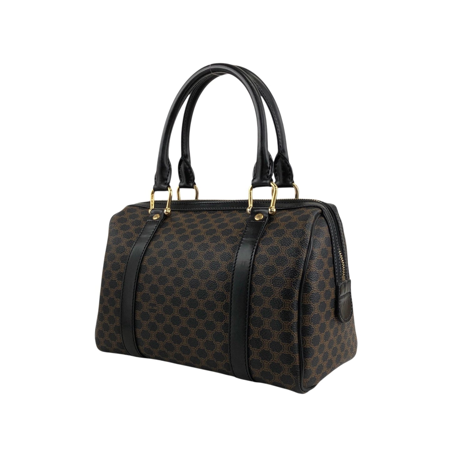 CELINE Macadam Two-way Small Boston bag Shoulder bag Black 5umhds