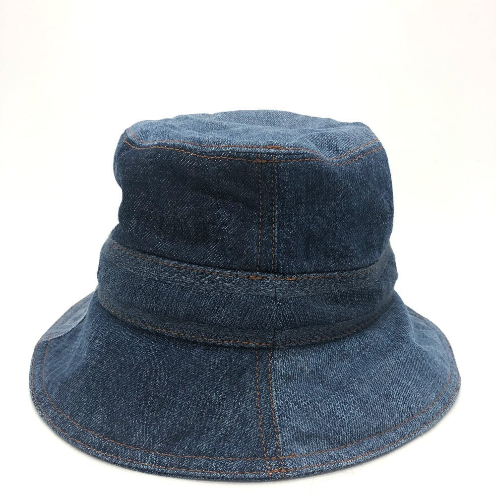 Dior hat 11DPD923A130 denim blue logo patchwork Bucket hat Women 56