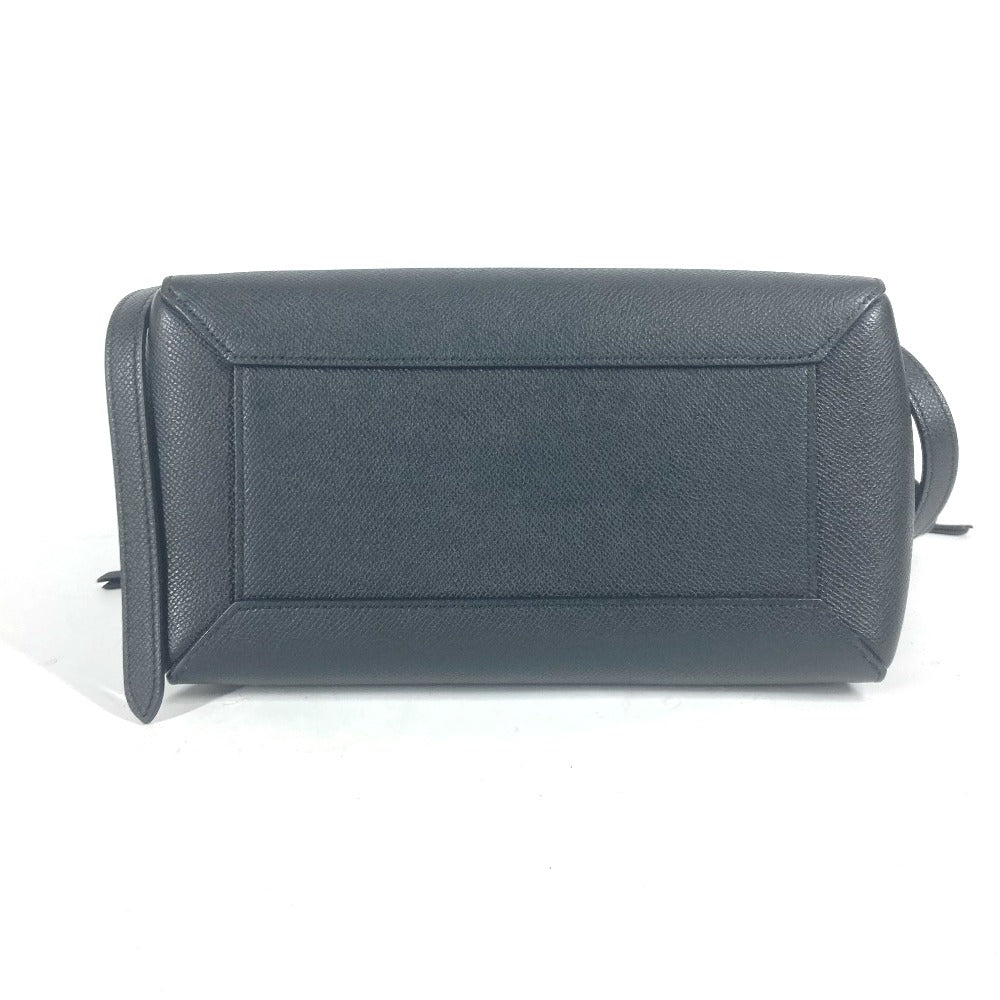 CELINE Handbag leather black Micro Tote Bag Belt bag Women