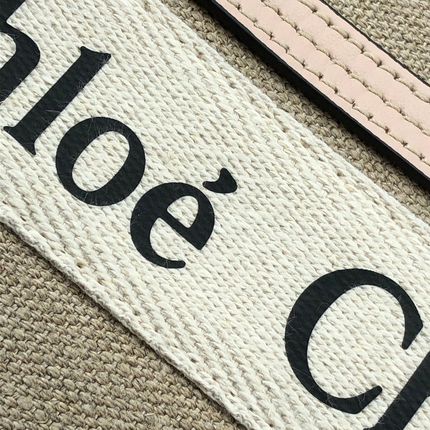 Chloe Woody Small Tote Bag Beige