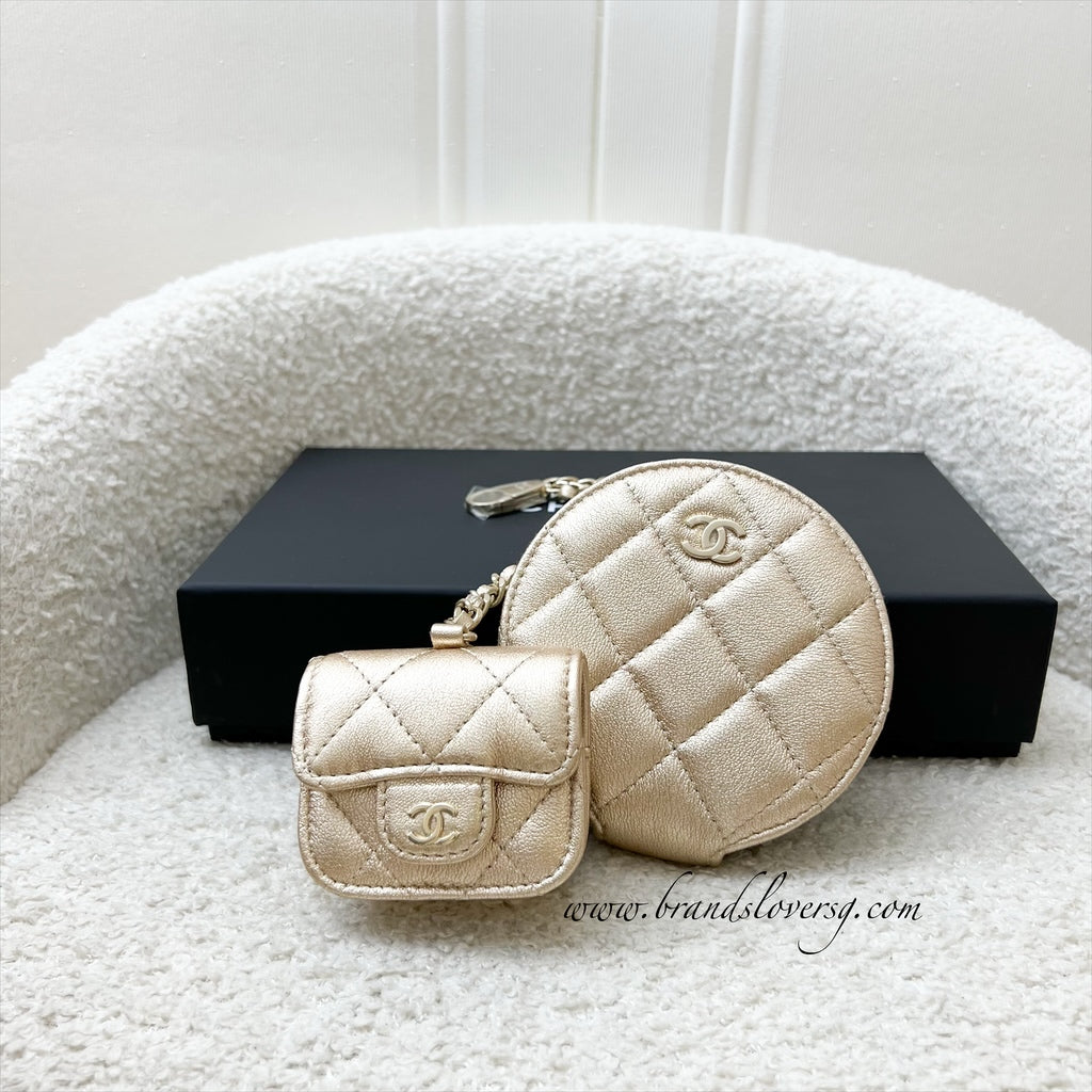 Chanel 2024 VIP Gift Round Pouch Handbag - Rovelle Bags