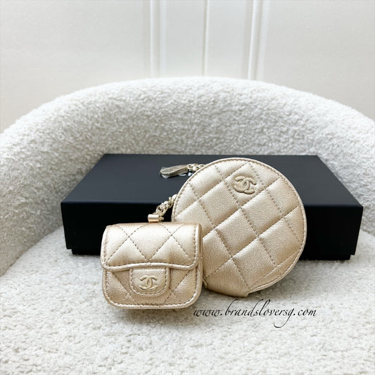 Chanel 2024 VIP Gift Round Pouch Handbag - Rovelle Bags