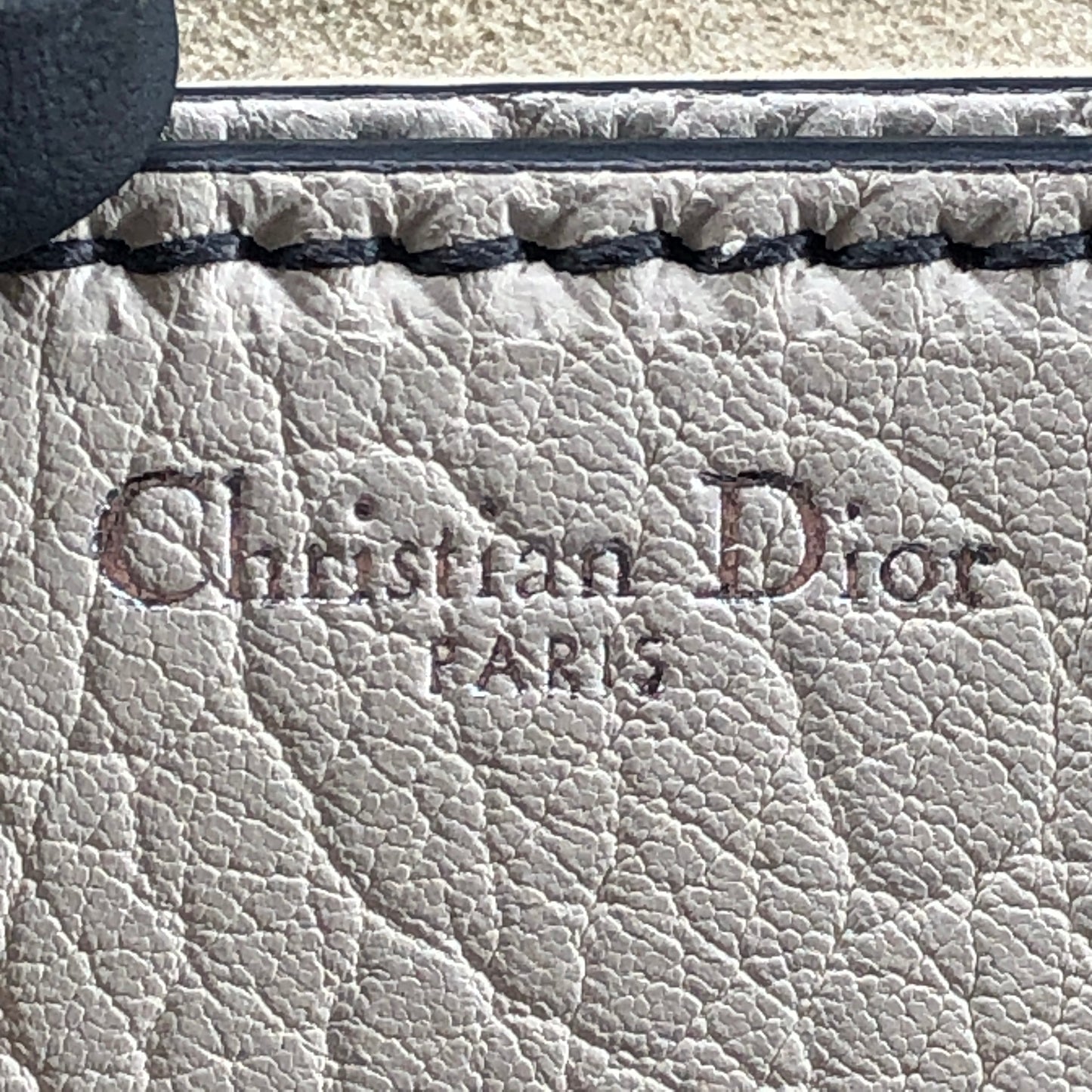 Christian Dior Dio(r)evolution Cream Grained Calfskin shoulder Bag