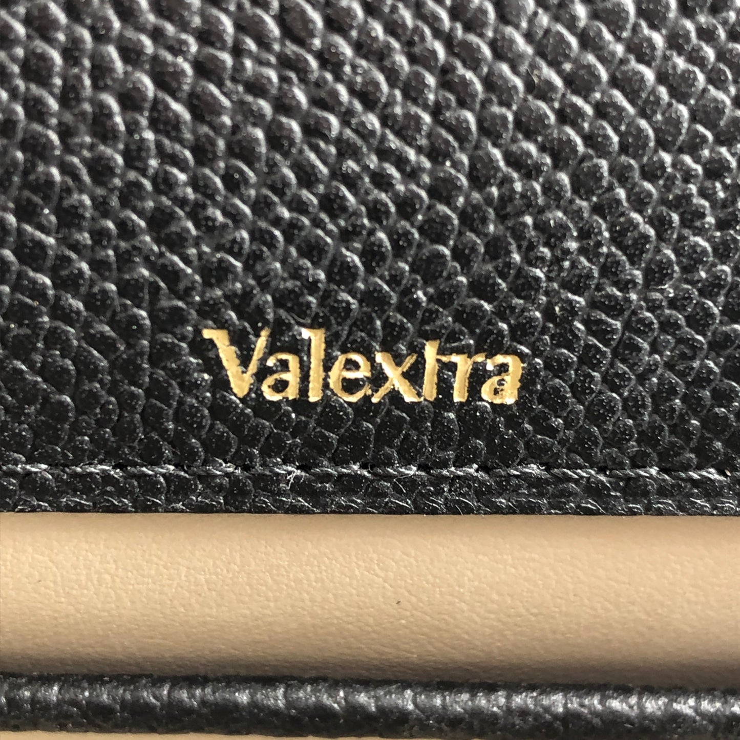 Valextra Iside Black Grained Calfskin Handbag