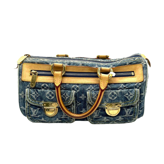 LV Louis Vuitton Denim Neo Speedy Boston Bag