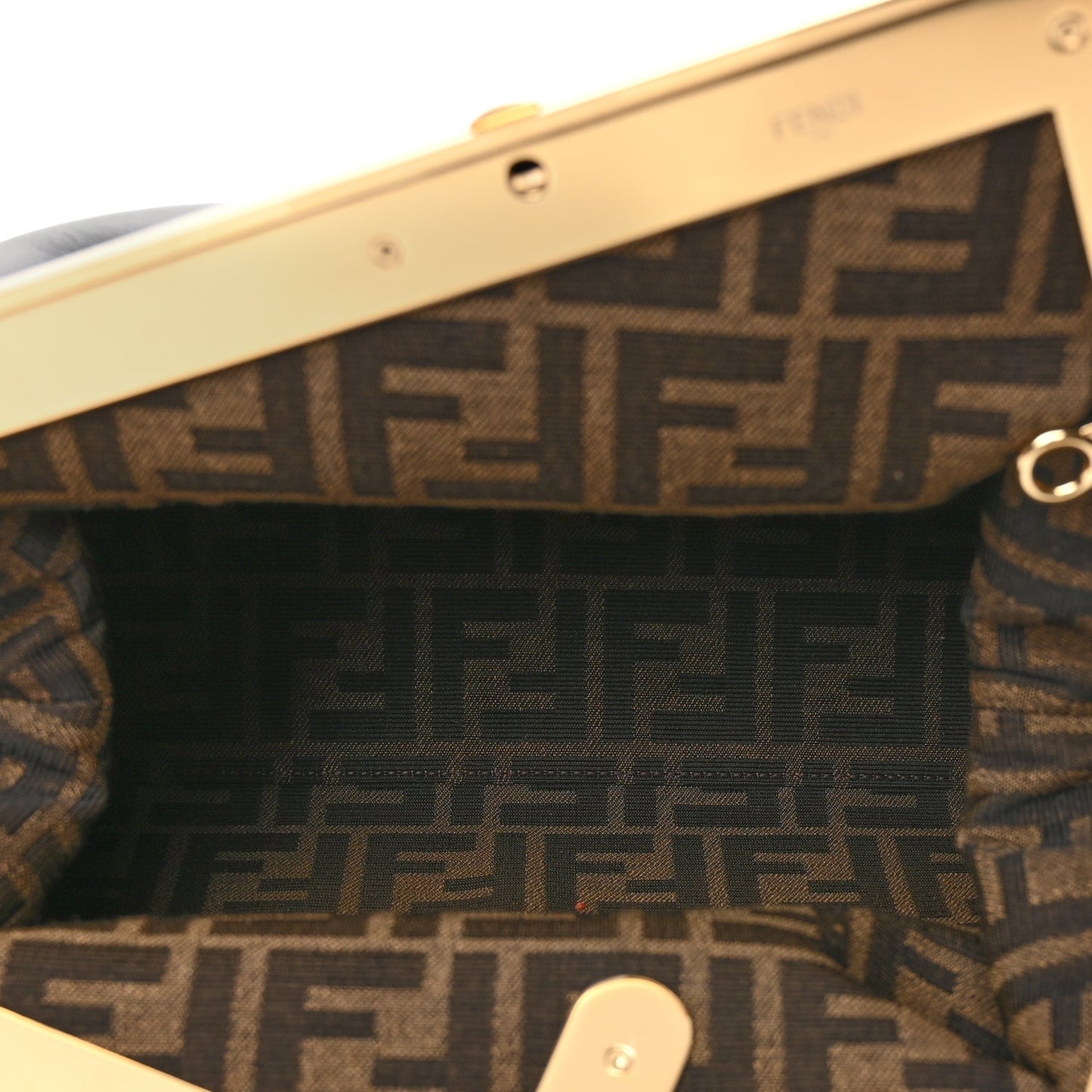 Fendi Shiny Nappa Medium Fendi First Navy