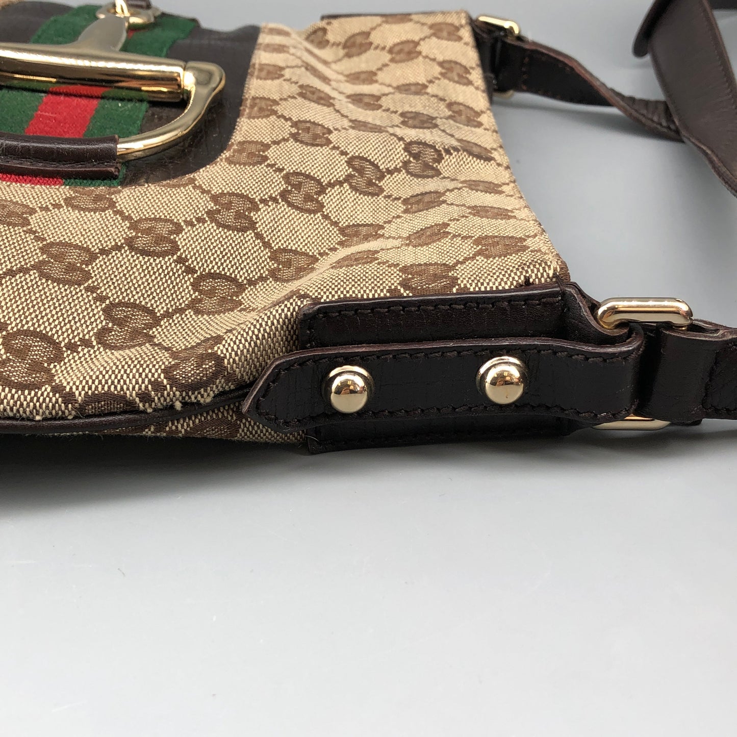 Gucci GG Canvas Crossbody Bag Brown/Beige