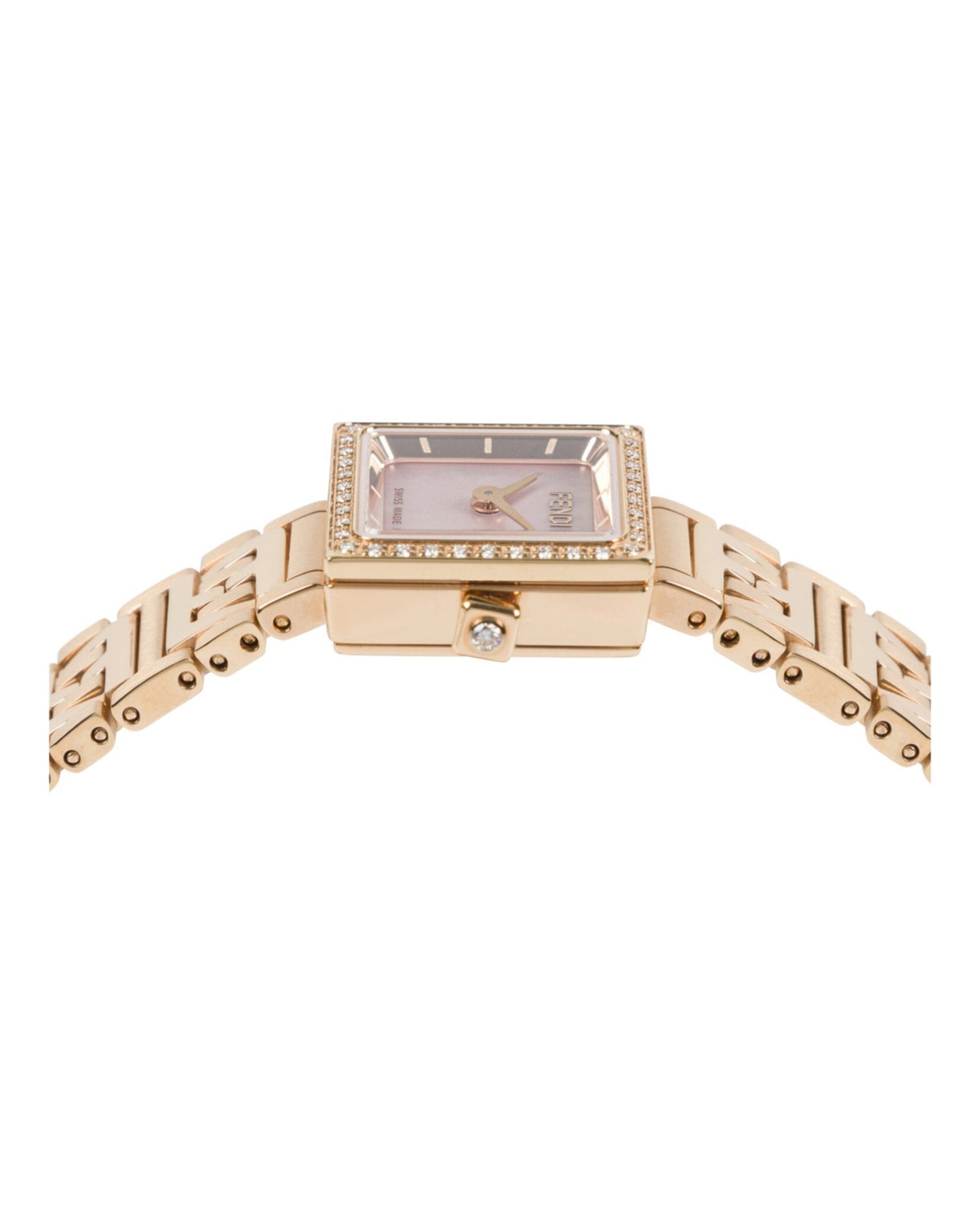 Fendi Womens Rose Gold 16mm Bracelet Fashion Watch