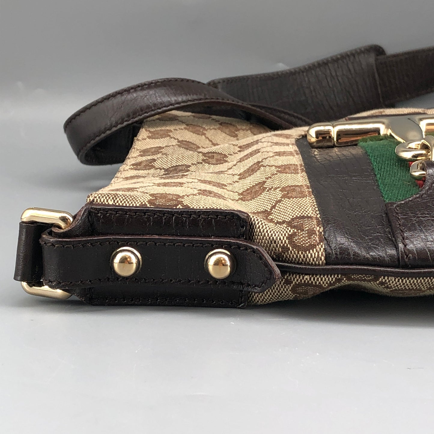 Gucci GG Canvas Crossbody Bag Brown/Beige