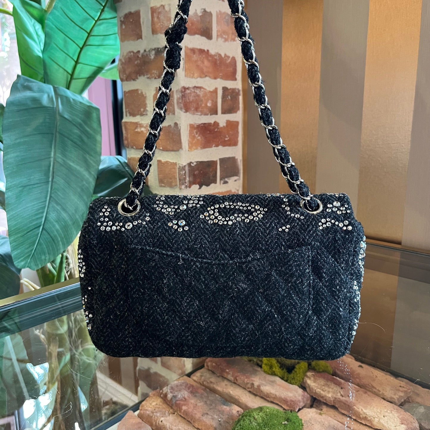 Chanel Strass Embellished Black Flap Bag - Rovelle Bags
