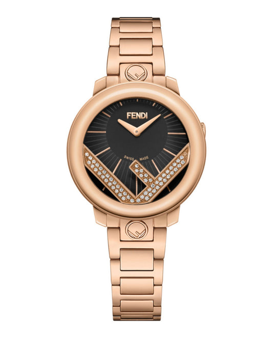 Fendi Womens Rose Gold 36mm Bracelet Fashion Watch