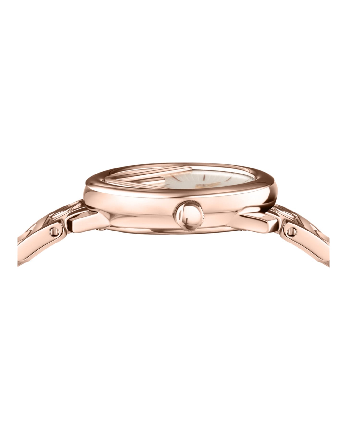 Fendi Womens Run Away Rosegold 36mm Bracelet Fashion Watch