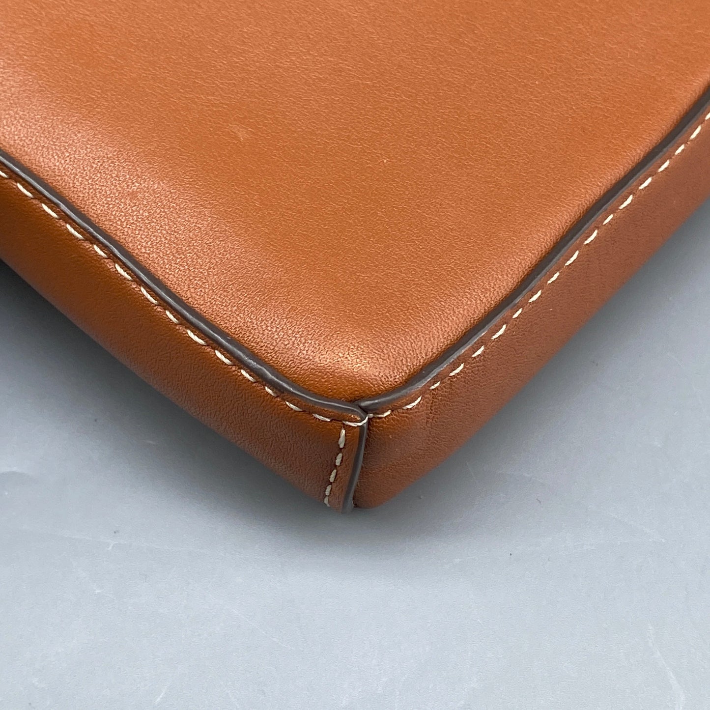Tory Burch Caramel Smooth Leather Mini Phone Crossbody Bag