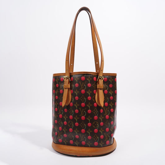 Louis Vuitton Cerises Cherry Bucket Bag Takashi Murakami Cerises Monogram Canvas