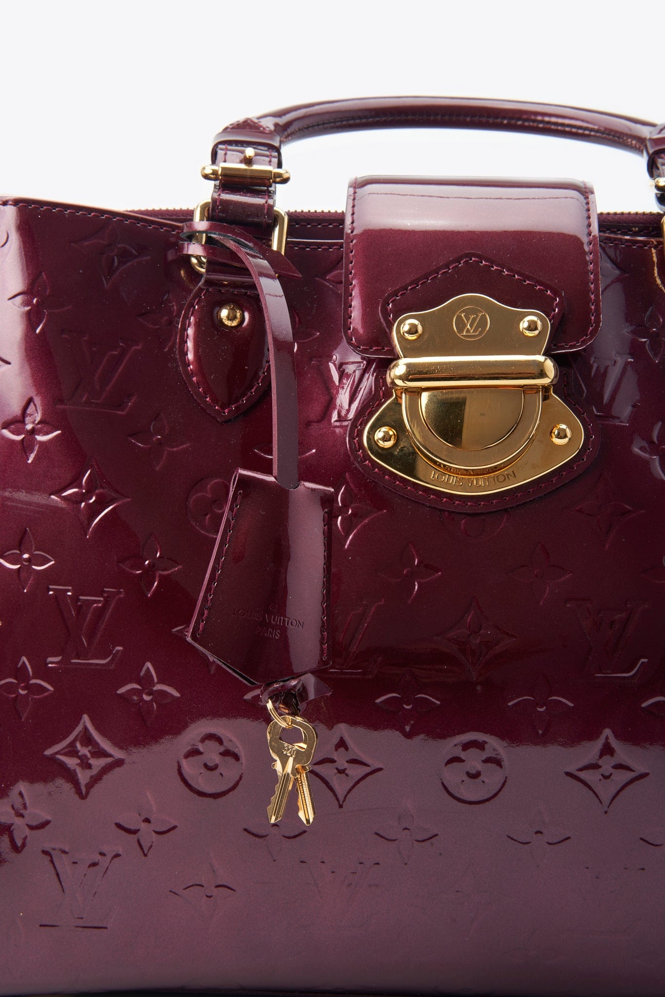 Louis Vuitton Melrose Bag in Amarante Vernis Leather