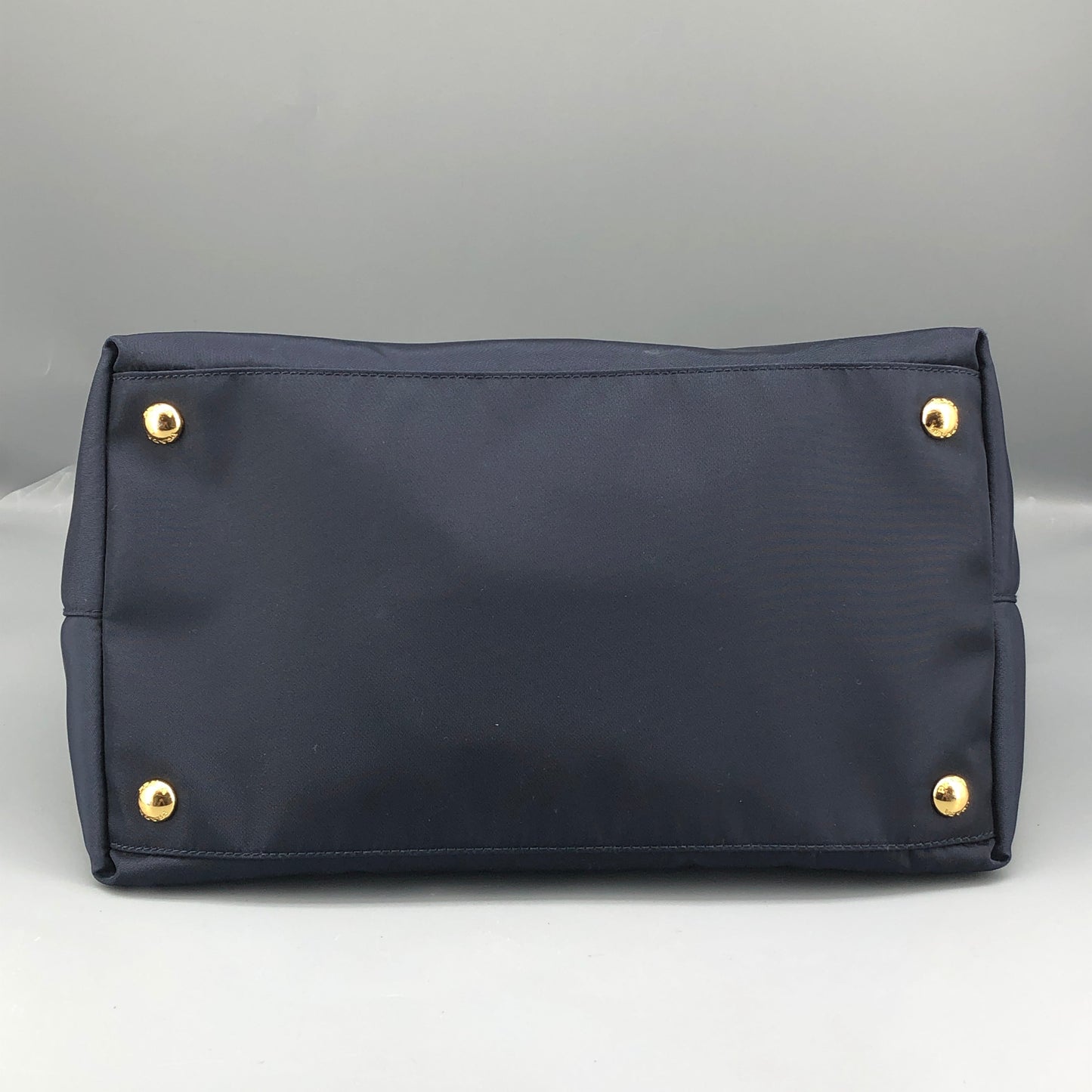 Prada Re-Nylon Tote Handbag Navy Blue