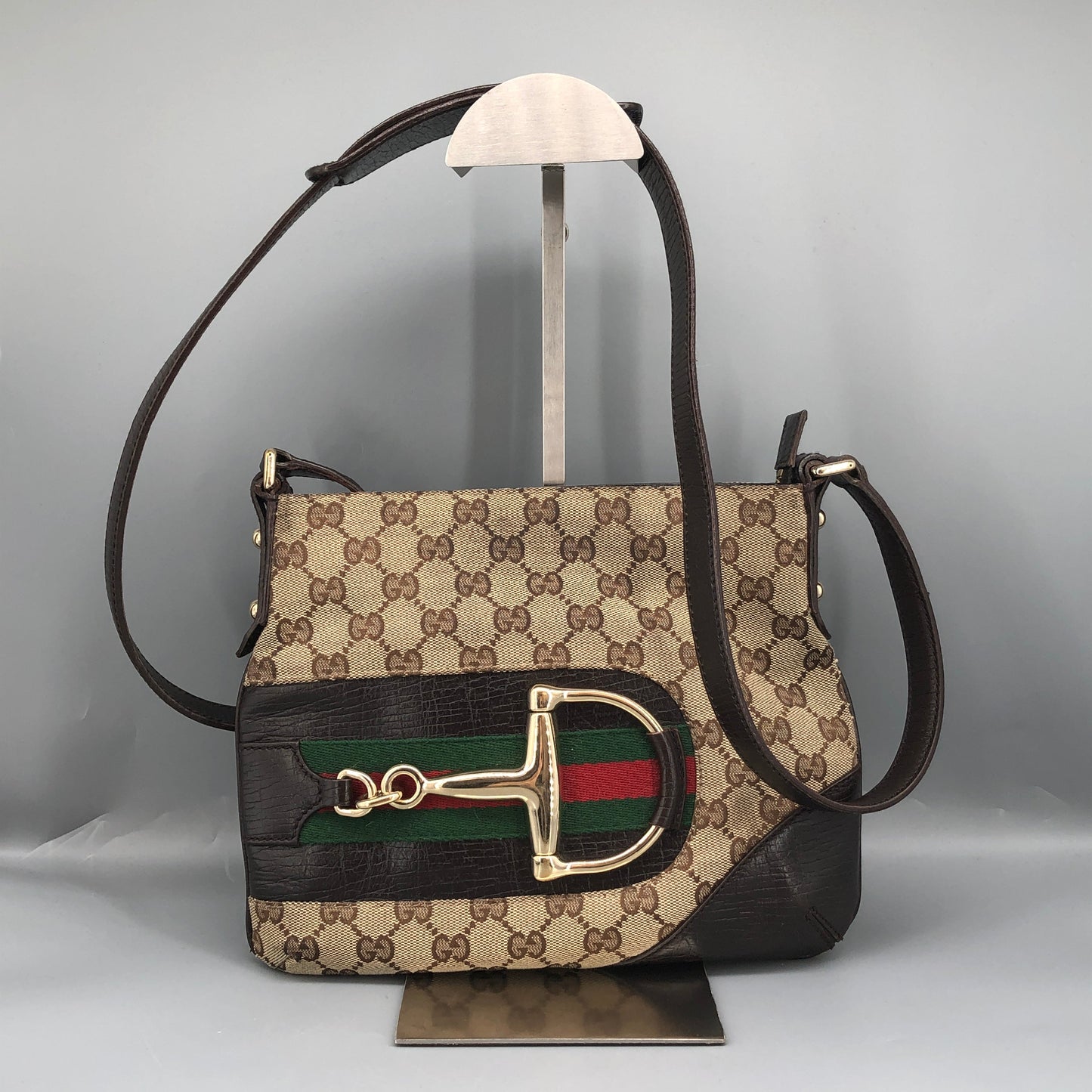 Gucci GG Canvas Crossbody Bag Brown/Beige
