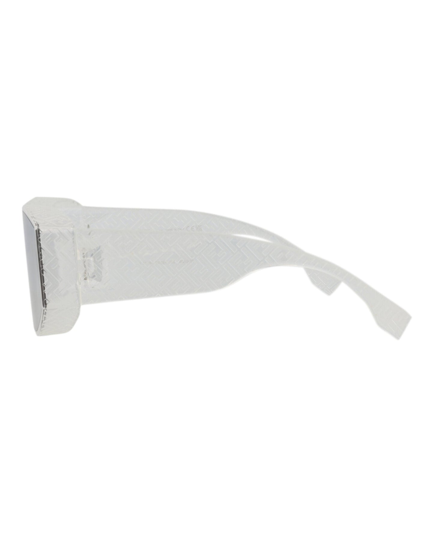 Fendi Mens Shield/Wrap Crystal Crystal Smoke Fashion Designer Eyewear