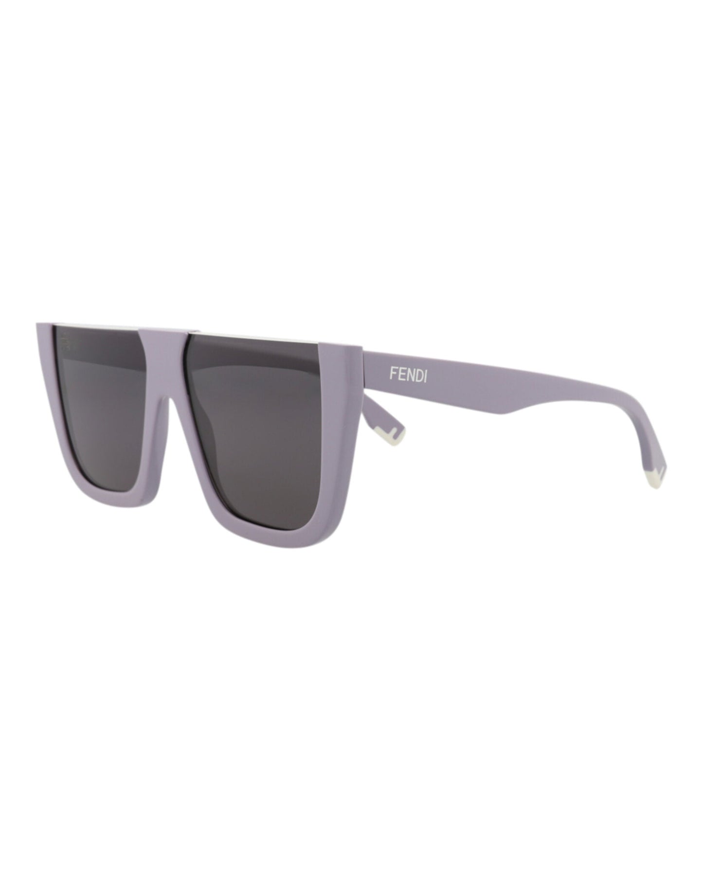 Fendi Womens Shield/Wrap Violet Violet Smoke Fashion Designer Eyewear