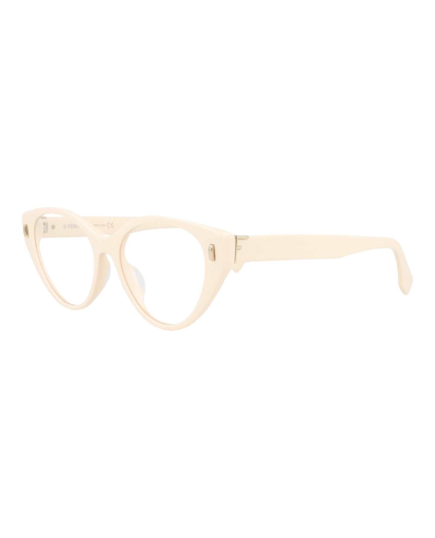 Fendi Womens Cat Eye Ivory Ivory Transparent Fashion Designer Eyewear