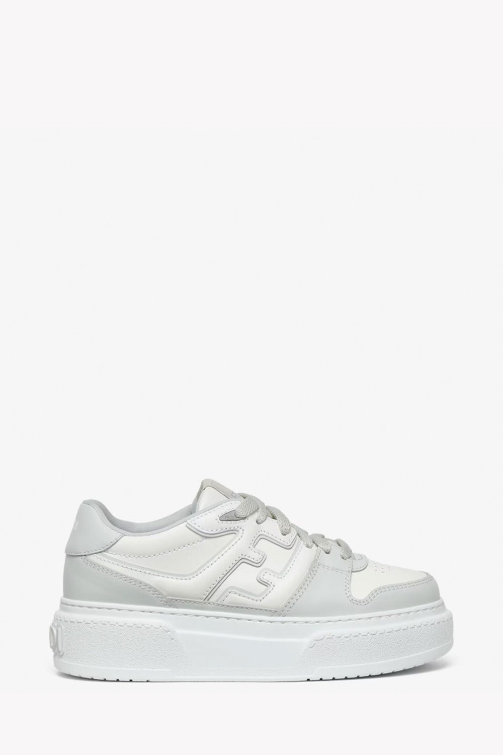 Fendi Match Lace-Up Sneakers Gray - Size 39