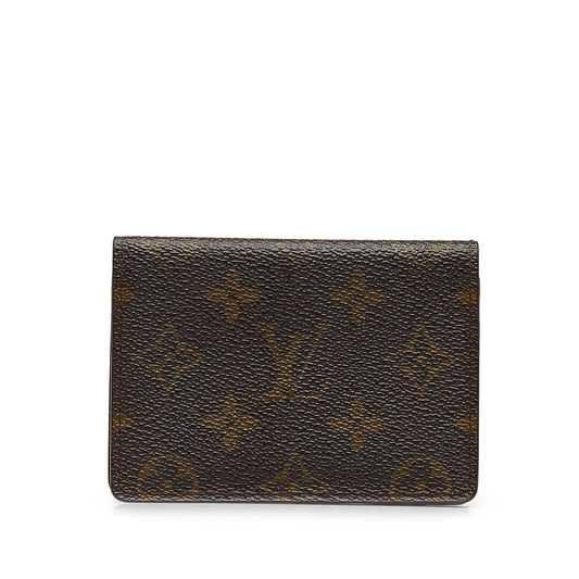 LOUIS VUITTON Monogram Porte 2 Cartes Vertical Card Holder