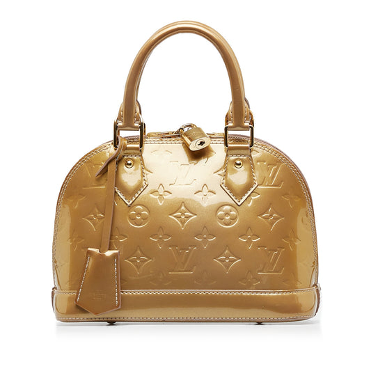 LOUIS VUITTON Monogram Vernis Alma BB Satchel