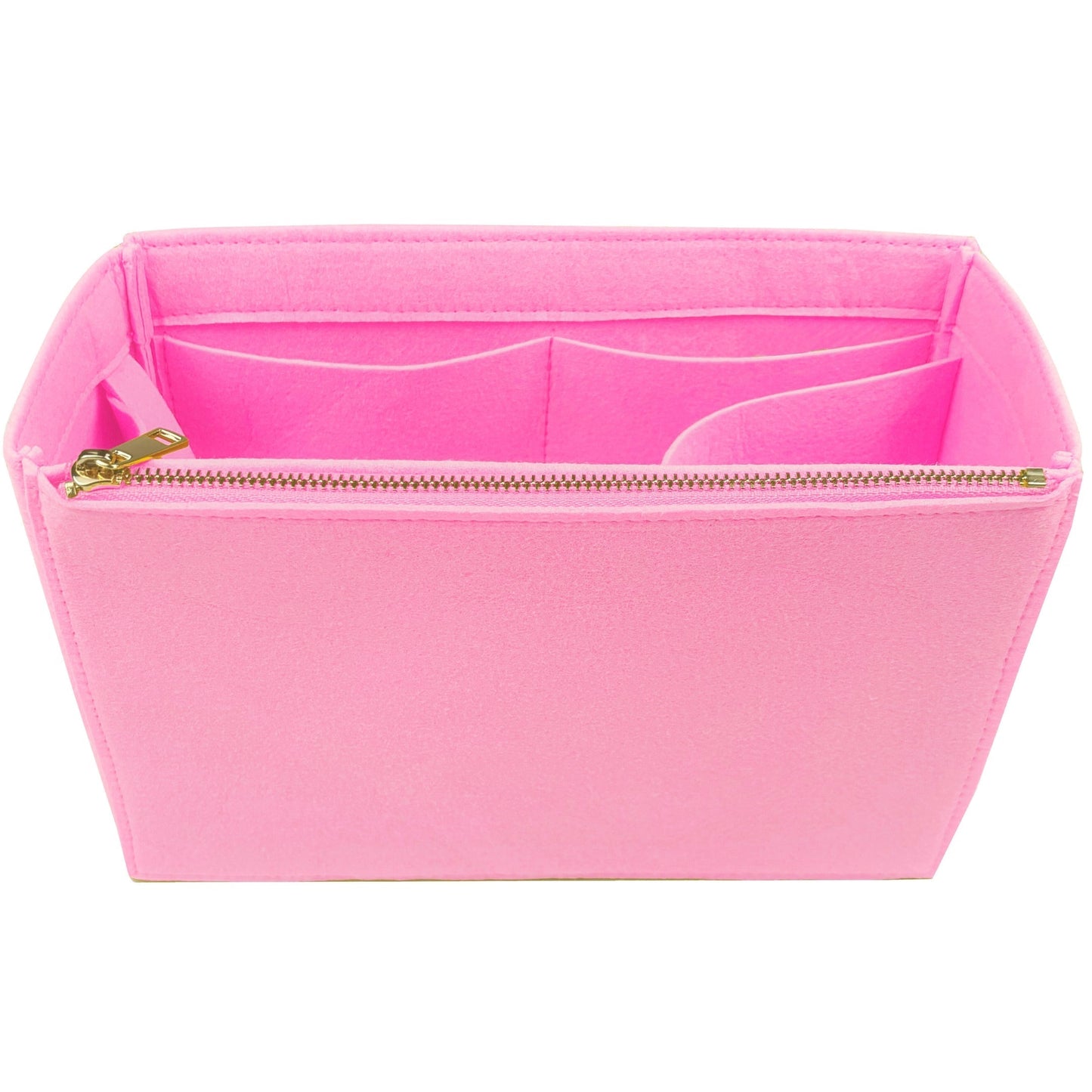 Organizer for [By The Way Selleria Medium, Fendi] Bag Insert (Felt, Long Zip and Open Compartment)