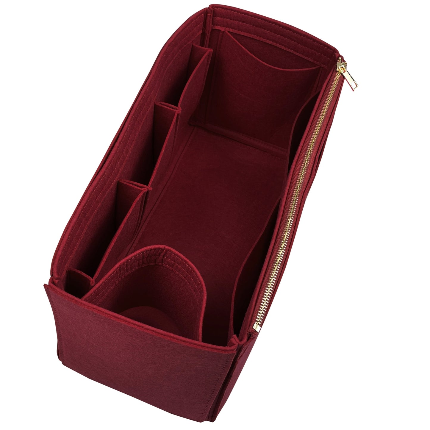 Organizer for [Peekaboo X-Lite Large, Fendi] Bag Insert (Felt, Wide Open Pockets)