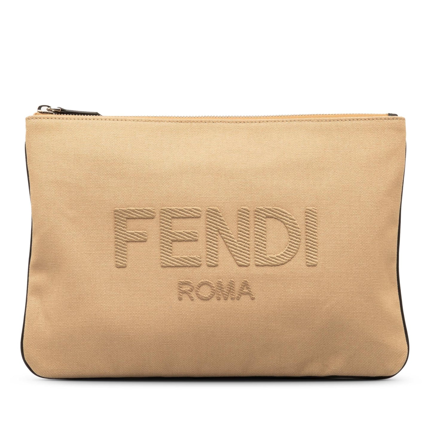 Fendi Canvas Roma Clutch (SHG-oJP68f)