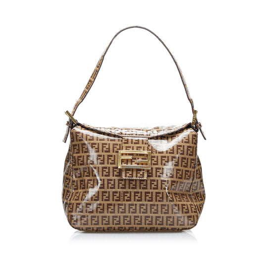 Fendi Crystal Zucchino Flap Baguette
