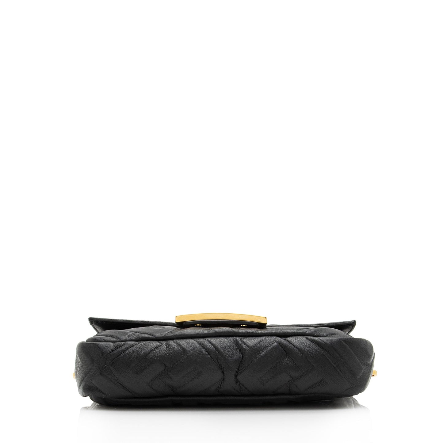 Fendi FF Embossed Mini Baguette Shoulder Bag